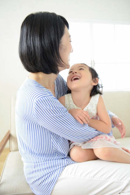 嬉しい再会。お母さんが笑ってる！お子様もちょっと成長してる！