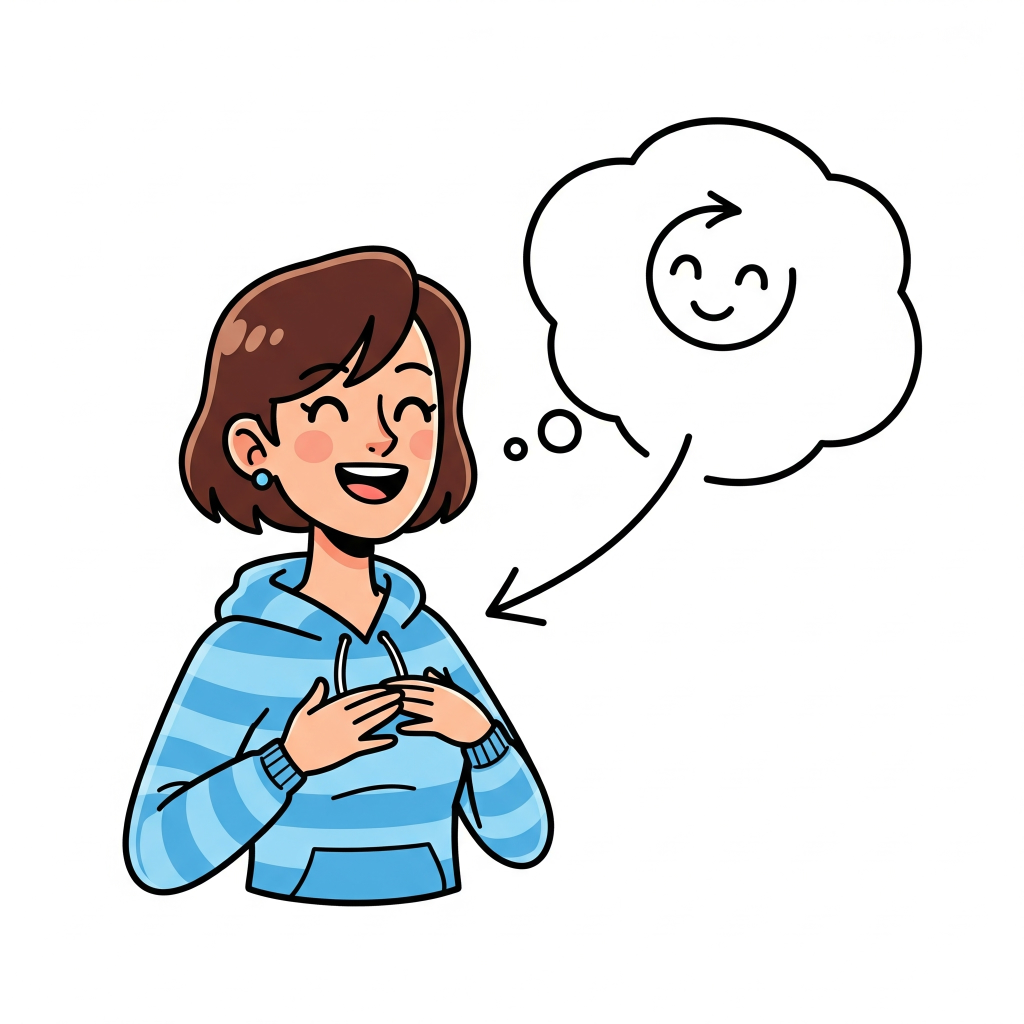 幸せと感じる人は矢印を自分に向けている